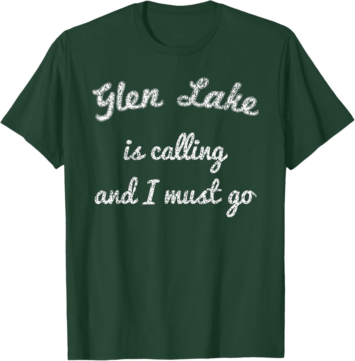 GLEN LAKE MICHIGAN Funny Fishing Camping Summer Gift Women Kids T-Shirt - T-Shirt | Forest