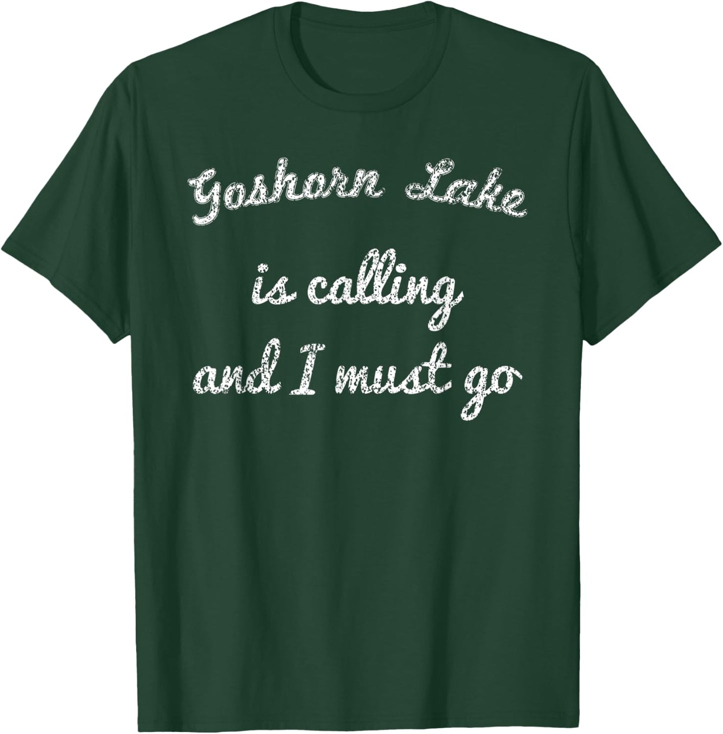 GOSHORN LAKE MICHIGAN Funny Fishing Camping Summer Gift Women Kids T-Shirt - T-Shirt | Forest