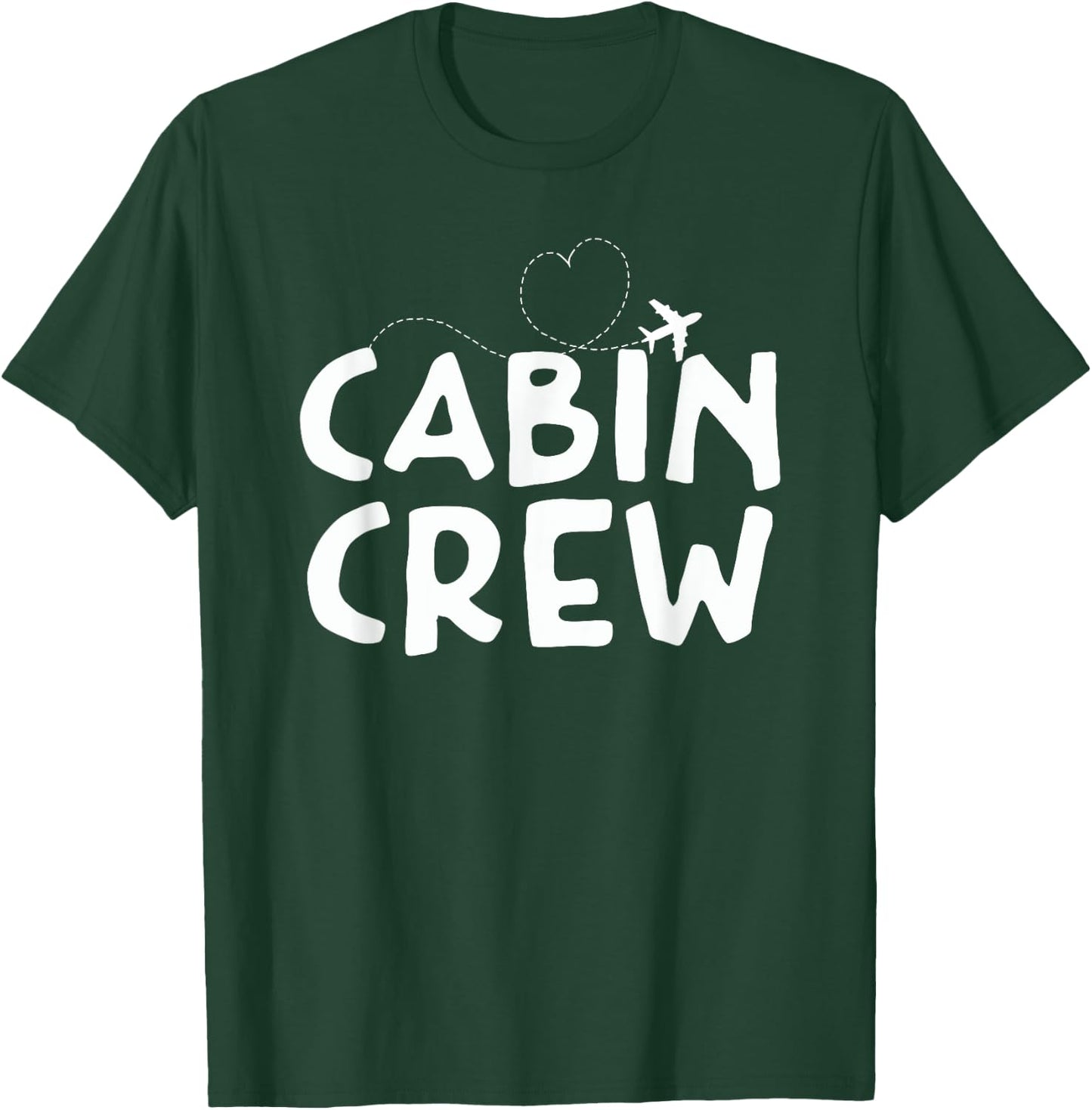 Cabin Crew Flight Attendant Airplane Lovers T-Shirt - T-Shirt | Forest