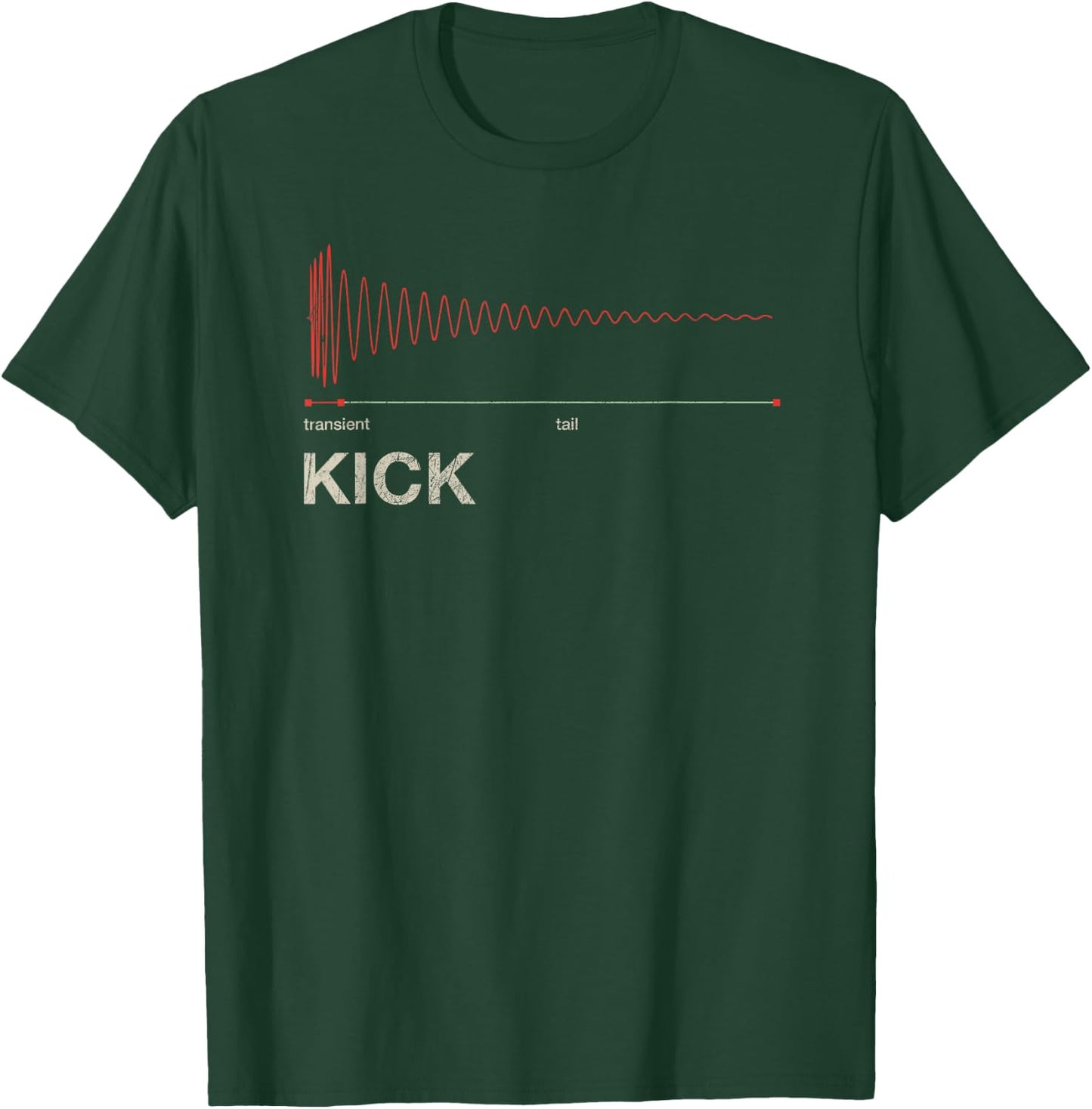 Kick Snare DAW Producer Studio Audio Wave Gear VST Synth T-Shirt - T-Shirt | Forest