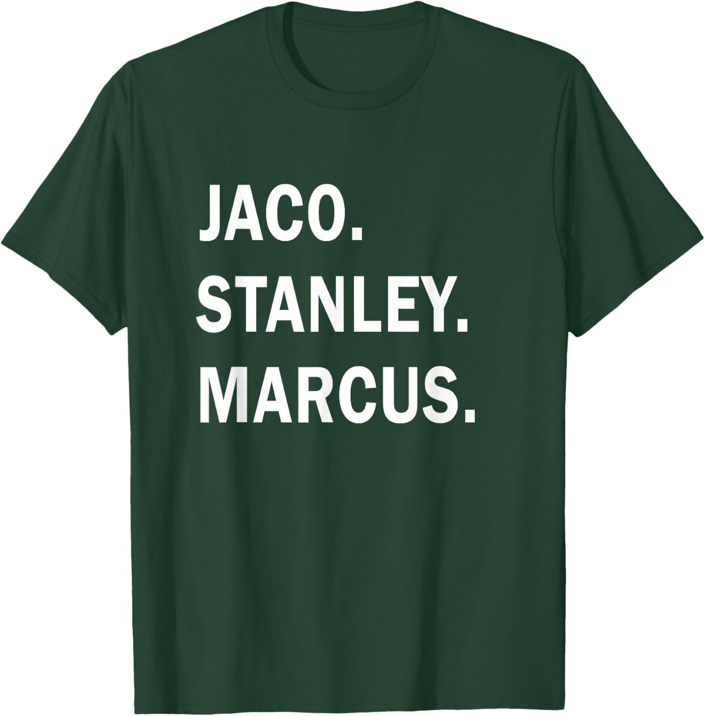 Jaco. Stanley. Marcus. Jazz Guitar Gods Musician T-Shirt - T-Shirt | Forest