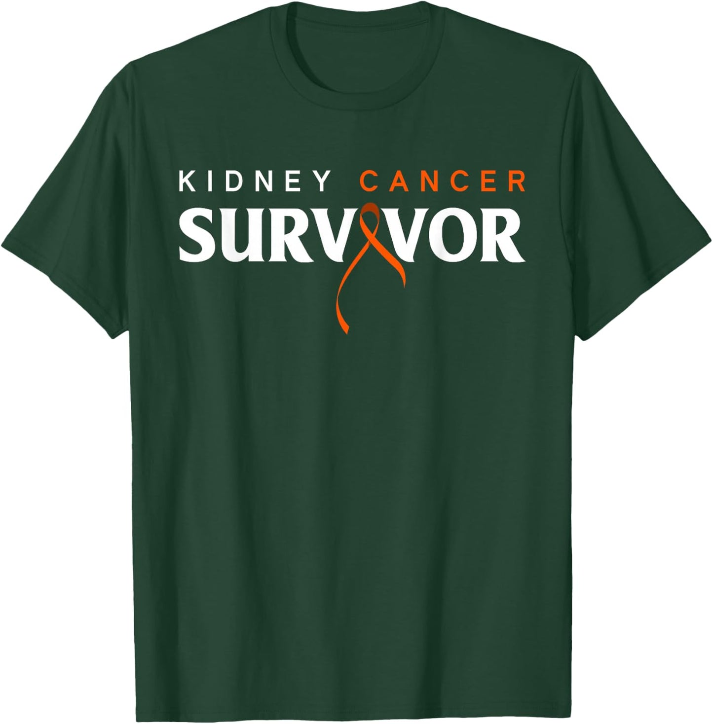 Kidney Cancer Survivor Kidney Cancer Awareness T-Shirt - T-Shirt | Forest