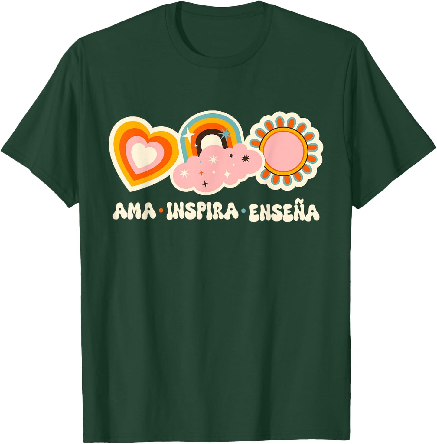 Hispanic Teacher Bilingual Teacher Spanish Teacher T-Shirt - T-Shirt | Forest