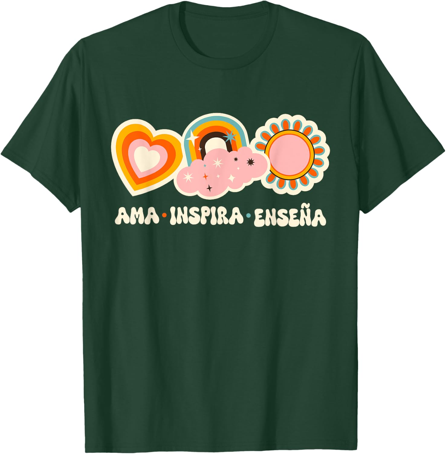 Hispanic Teacher Bilingual Teacher Spanish Teacher T-Shirt - T-Shirt | Forest
