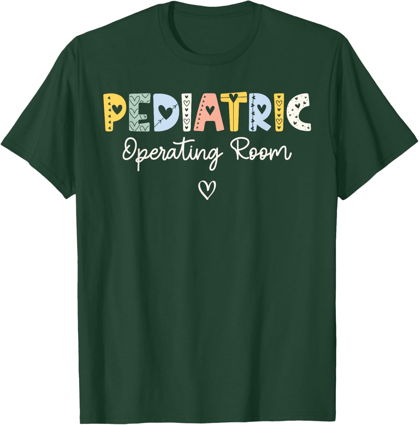 Retro Pediatric Operating Room Children's Emergency ER Nurse T-Shirt - T-Shirt | Forest