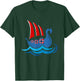 Nordic Norwegian Flag Scandinavia Ship Norway T-Shirt - T-Shirt | Forest