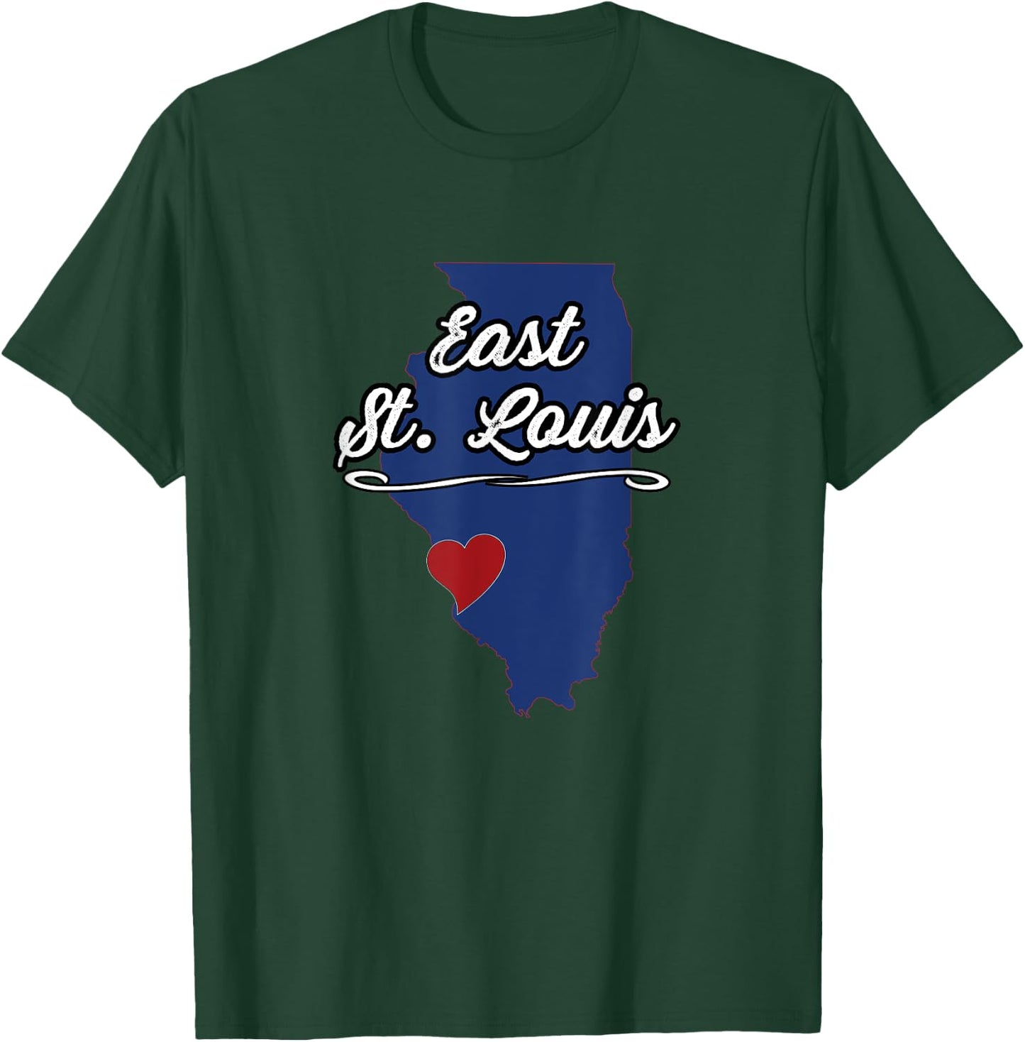 City of East St. Louis Illinois | IL - E. Saint Louis Gift T-Shirt - T-Shirt | Forest