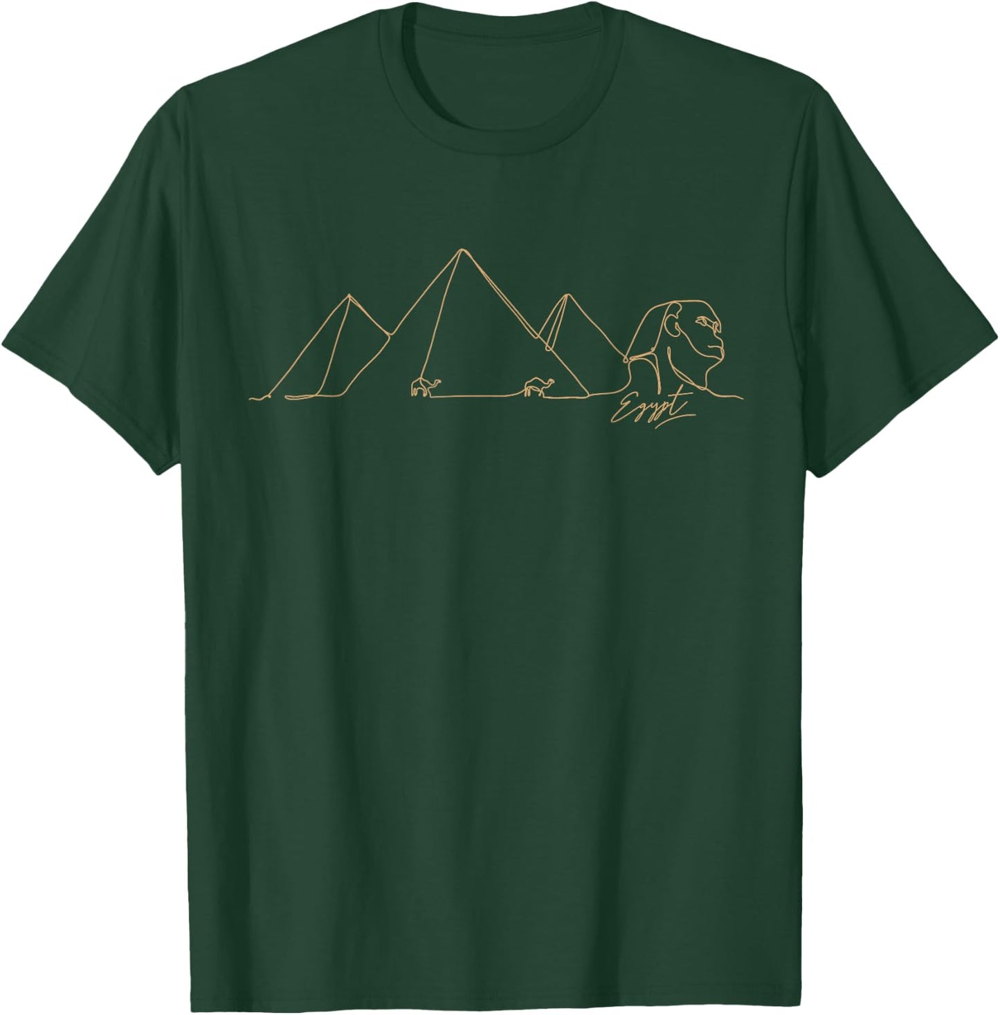 Large pyramids and sphinx of Egypt - elegant design T-Shirt - T-Shirt | Forest