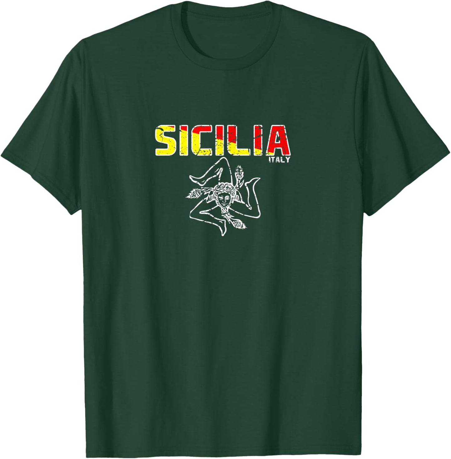 Sicilia Sicilian Sicily Italy Italian T-Shirt - T-Shirt | Forest