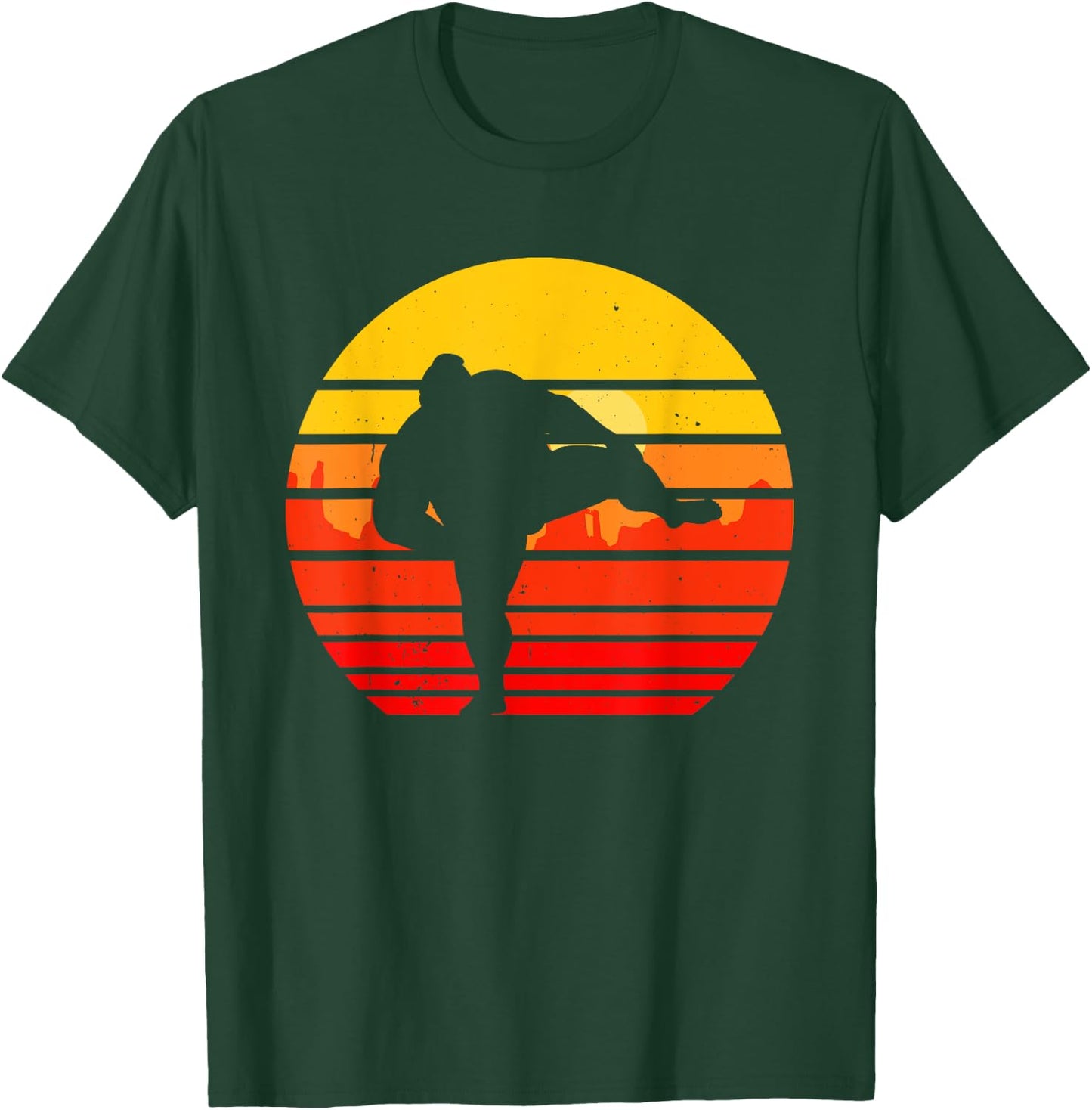 Vintage Sumo Wrestling Japan Japanese Retro Wrestler T-Shirt - T-Shirt | Forest