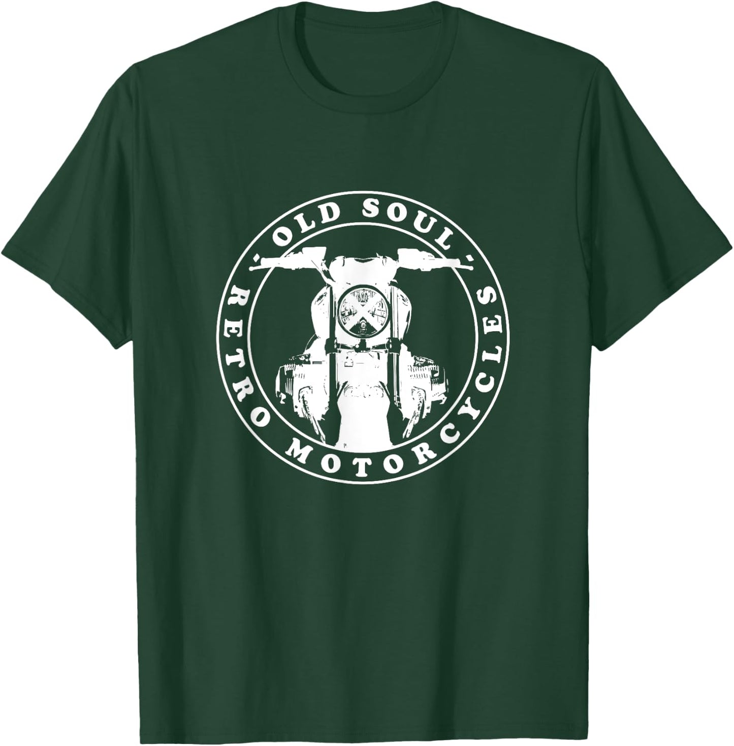 Retro motorcycle - R Ninet Front View with lettering T-Shirt - T-Shirt | Forest