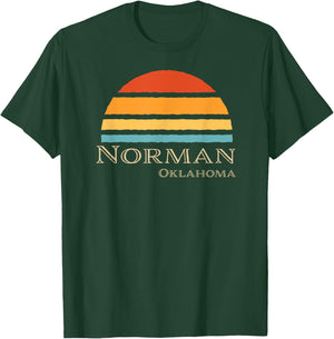 Retro Norman Oklahoma T-Shirt - T-Shirt | Forest