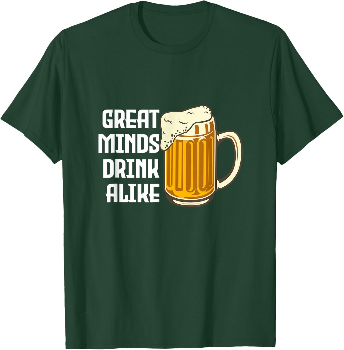 Big Heads Thinkers Drinking Drinkers Drinking Alcohol Gift T-Shirt - T-Shirt | Forest