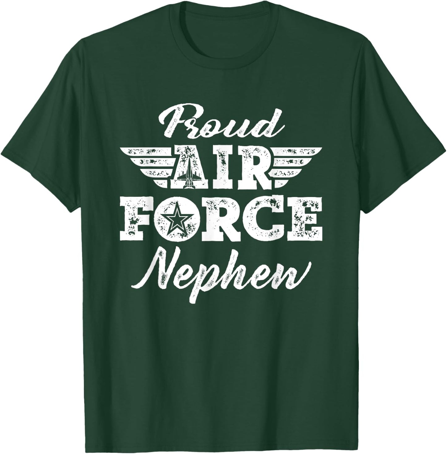 Proud US Air Force Nephew - Pride Military Family Gifts T-Shirt - T-Shirt | Forest