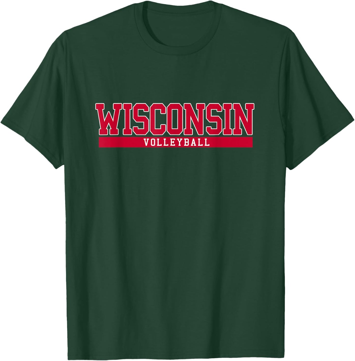 Wisconsin Volleyball T-Shirt - T-Shirt | Forest
