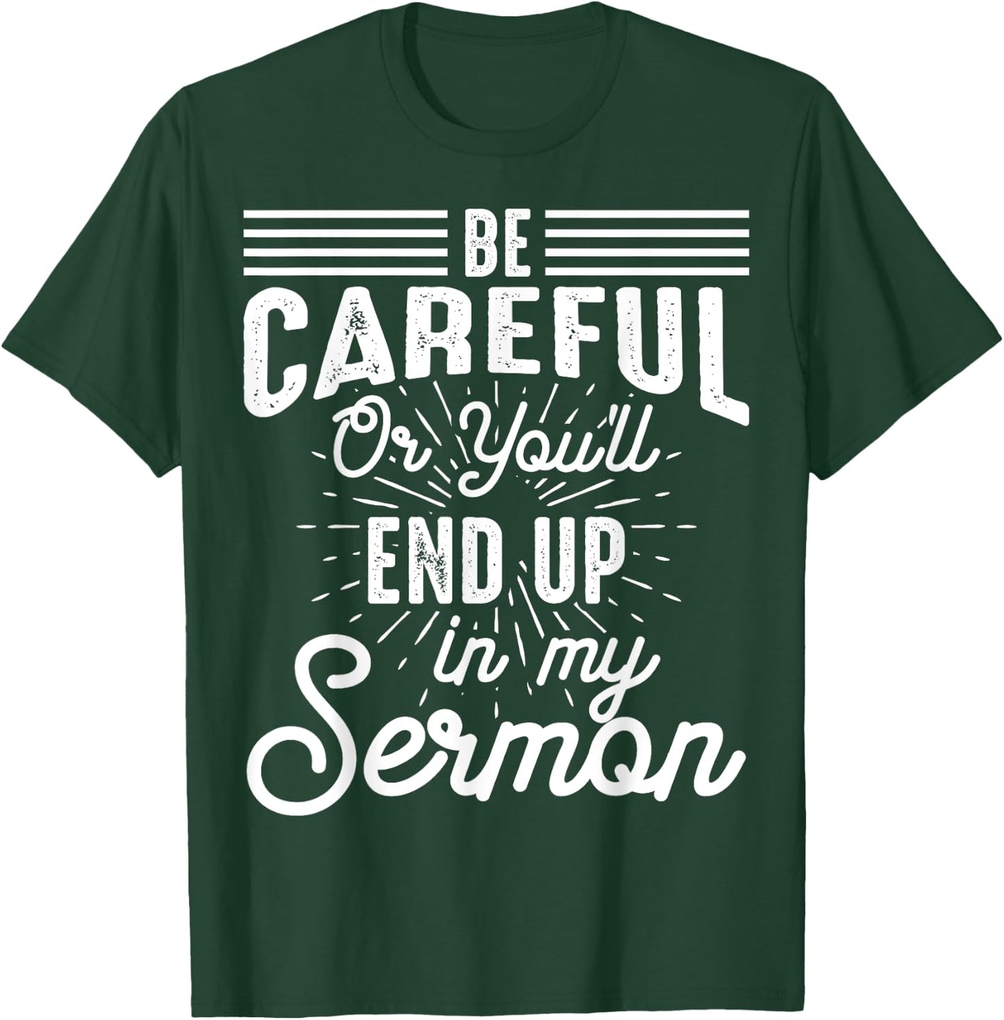 Funny Pastor Appreciation Gift Cool Christian Church Men T-Shirt - T-Shirt | Forest