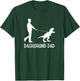 Dachshund Dad Dinosaur Doxie Dog Owners Funny Father's Day T-Shirt - T-Shirt | Forest