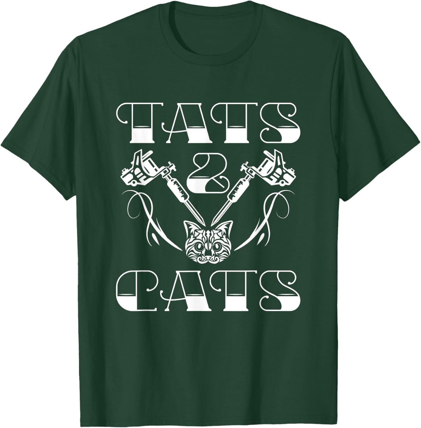 Tats And Cats Tattoo T-Shirt - T-Shirt | Forest