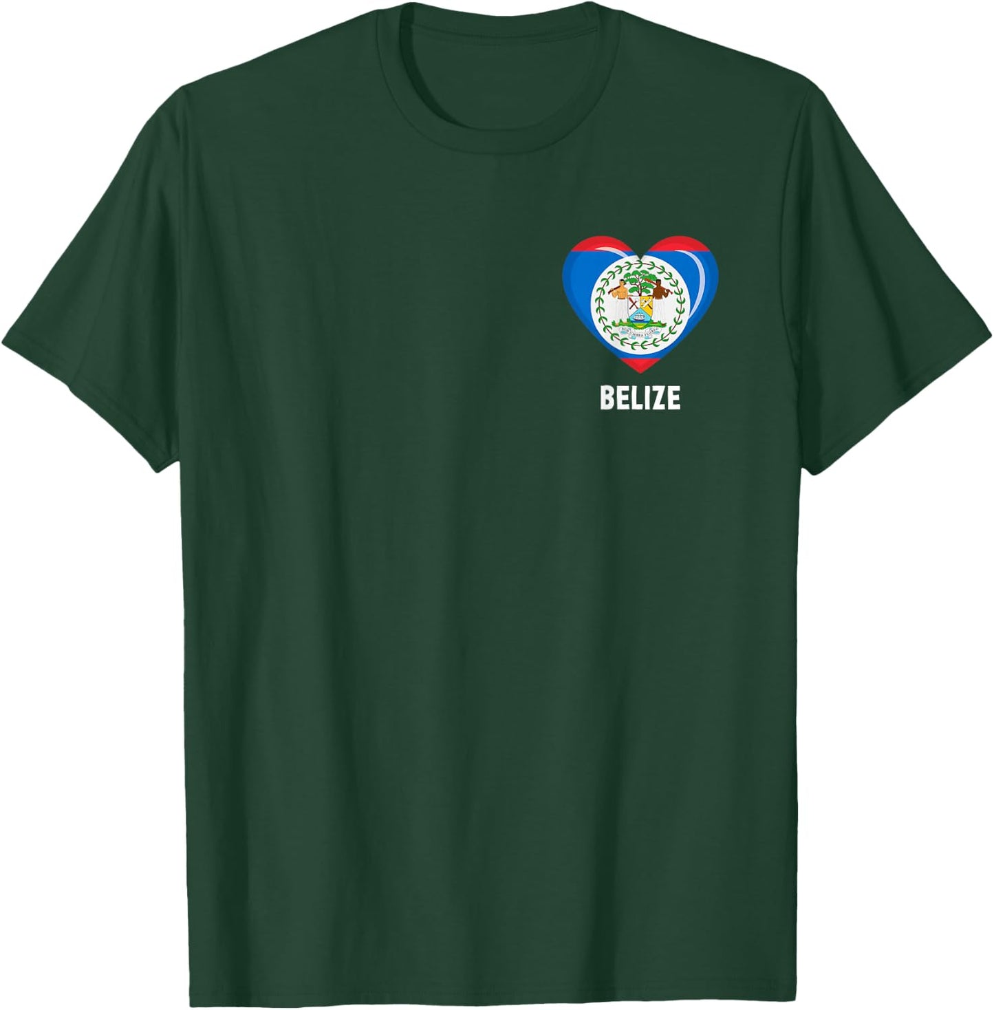 Belize Flag Shirt | Belizeans T-Shirt - T-Shirt | Forest