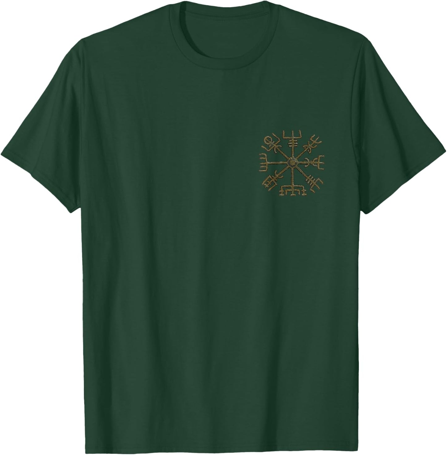 Vegvisir, Viking, Rune Circle, Nordic, Symbol, Odin, Thor T-Shirt - T-Shirt | Forest