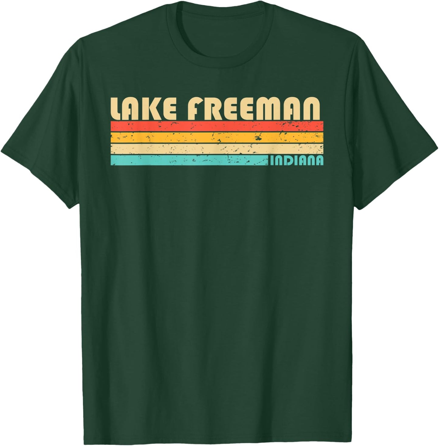 LAKE FREEMAN INDIANA Funny Fishing Camping Summer T-Shirt - T-Shirt | Forest