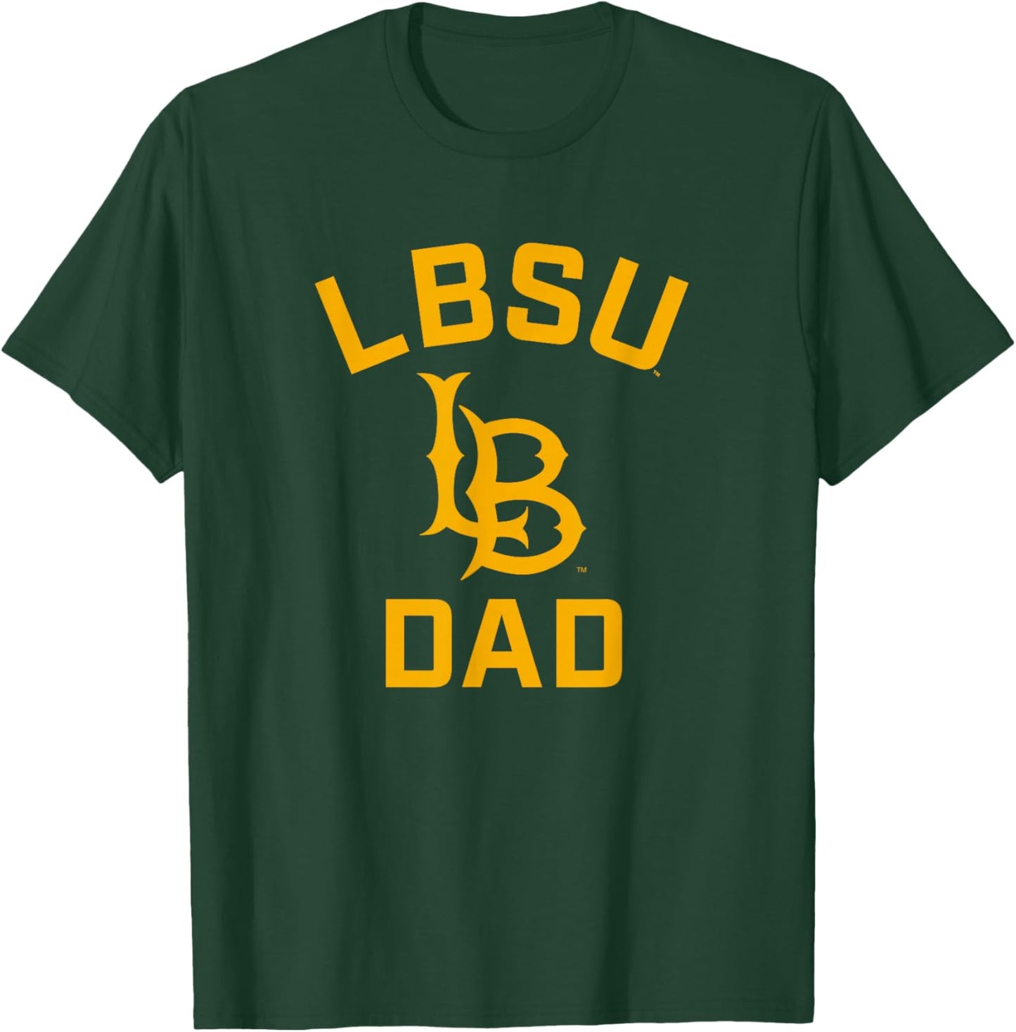 Cal State Long Beach CSULB Arched Dad T-Shirt - T-Shirt | Forest