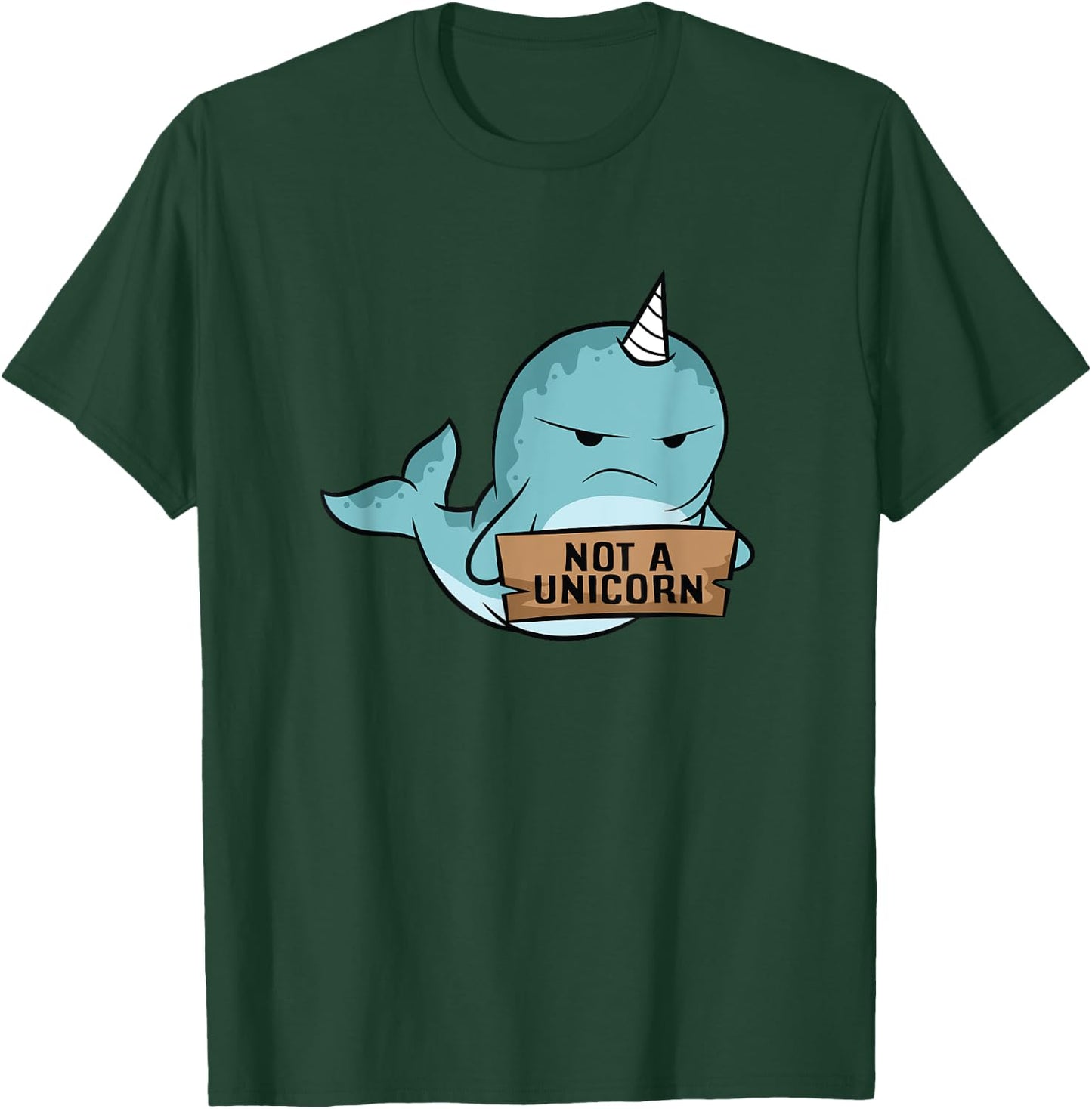 Narwhal Not A Unicorn Cute Narwhale T-Shirt - T-Shirt | Forest
