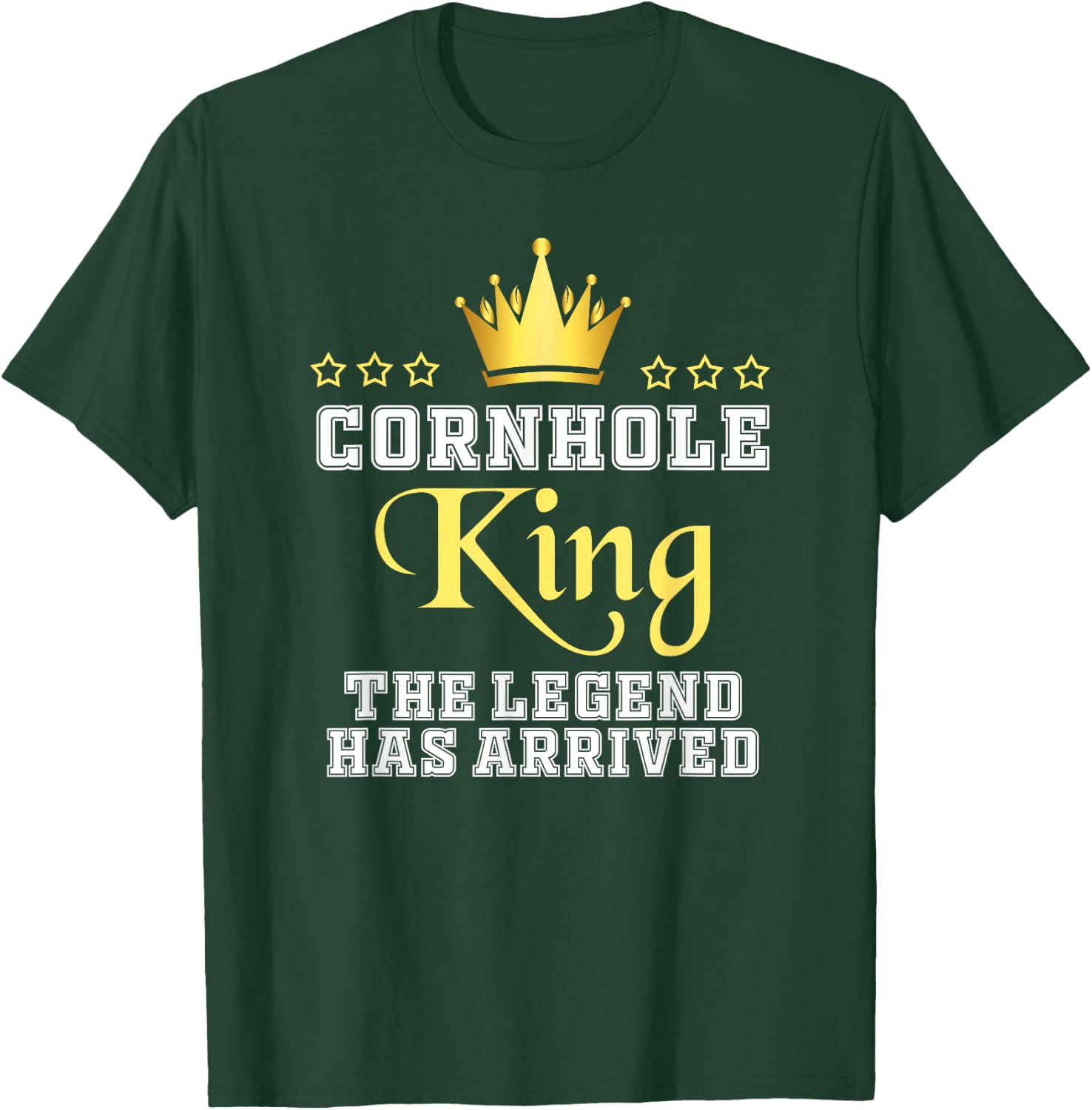 Cornhole King T-Shirt - T-Shirt | Forest