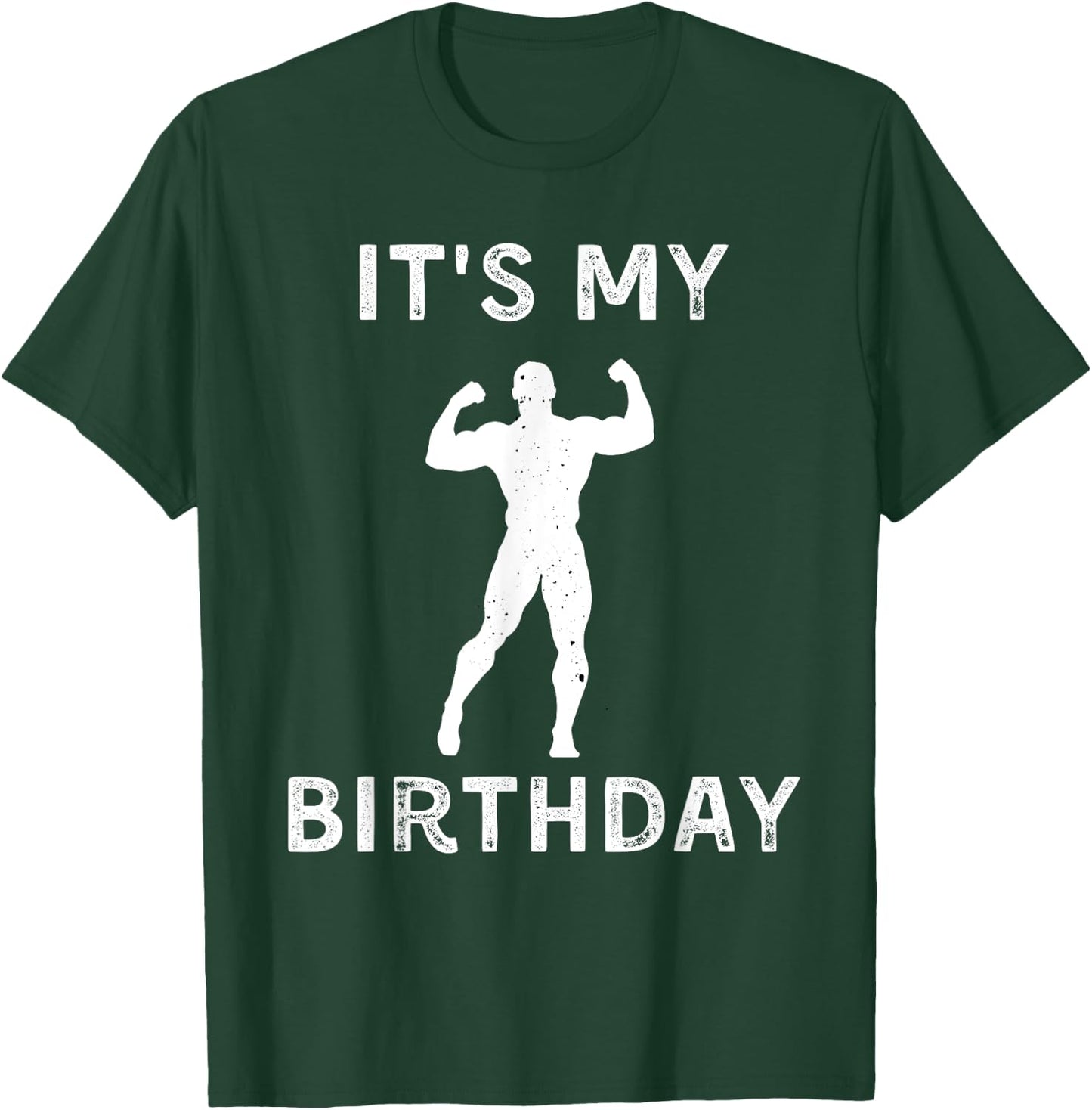 It's My Birthday Lifting Weights Lover Vintage Retro T-Shirt - T-Shirt | Forest