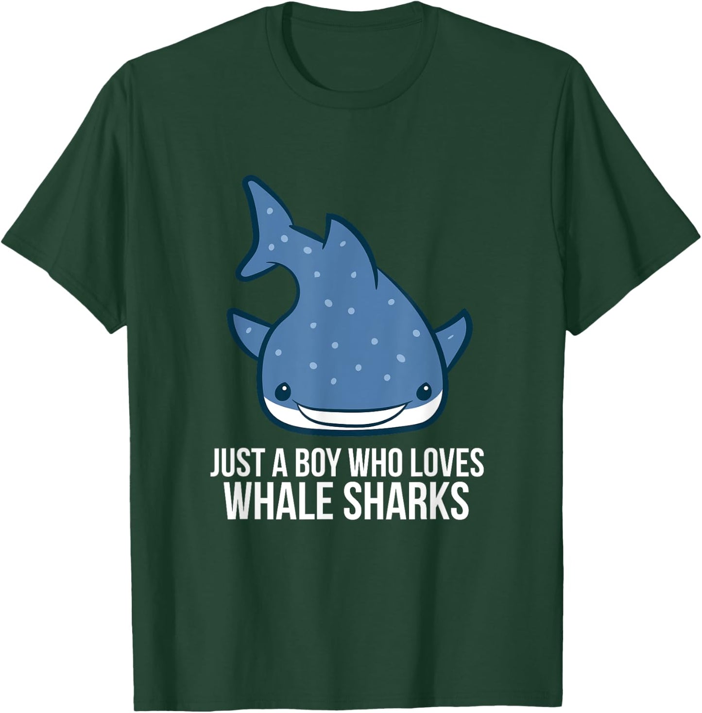 Just a Boy Who Loves Whale Sharks Cute Whale Shark T-Shirt - T-Shirt | Forest