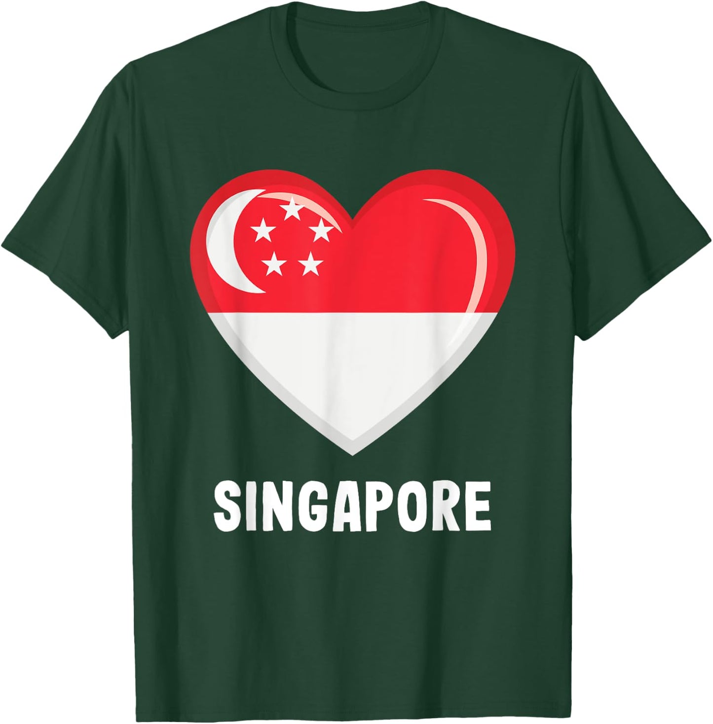 Singapore Singapore Flag T-Shirt - T-Shirt | Forest