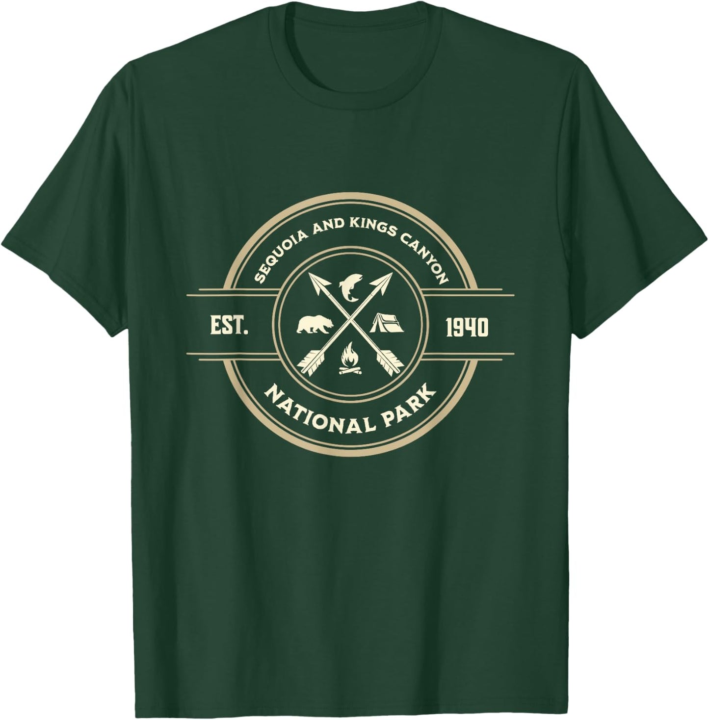 Sequoia and Kings Canyon National Park Adventure Nature T-Shirt - T-Shirt | Forest