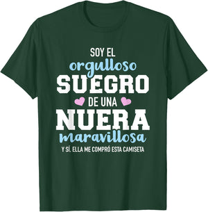 Orgulloso suegro de una nuera maravillosa T-Shirt - T-Shirt | Forest