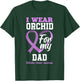 I Wear Orchid For My Dad Father Testicular Cancer Awareness T-Shirt - T-Shirt | Forest