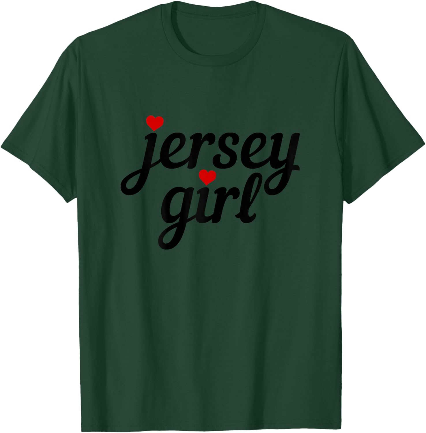 Jersey Girl New Jersey Heart Funny Cute New Jersey T-Shirt - T-Shirt | Forest