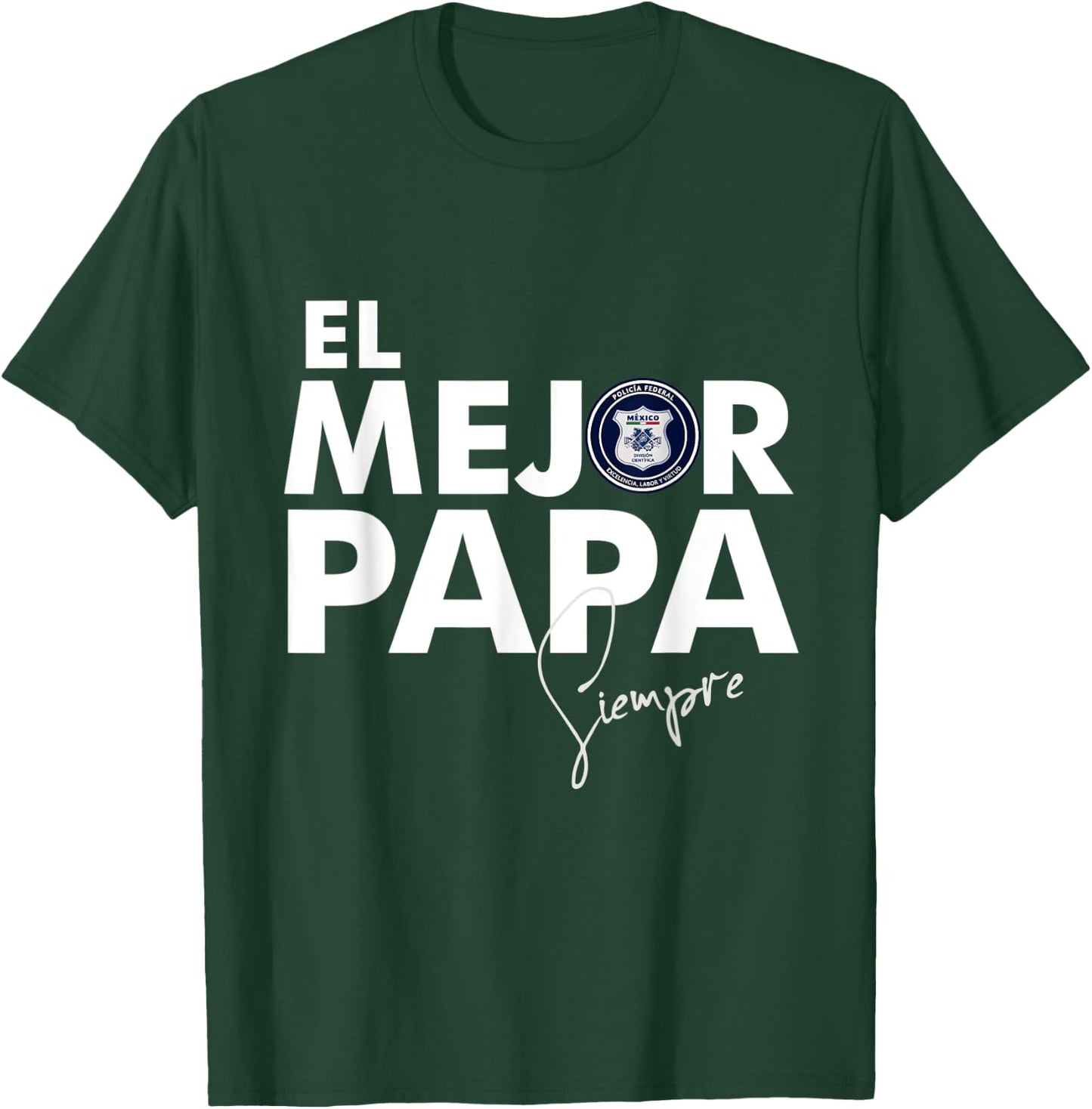 Policia Federal Mexico Police T-Shirt - T-Shirt | Forest