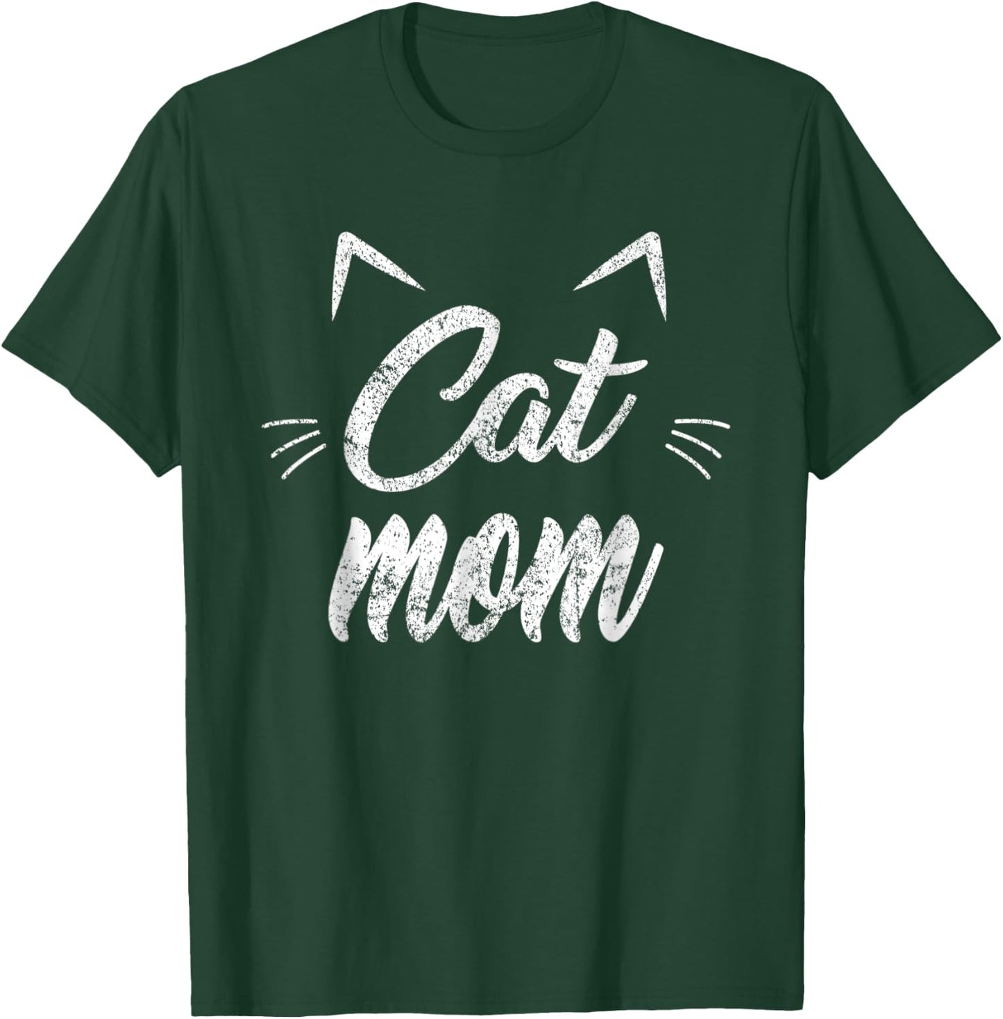 Funny Vintage Best Cat Mom Ever Cat Mother's day T-Shirt - T-Shirt | Forest