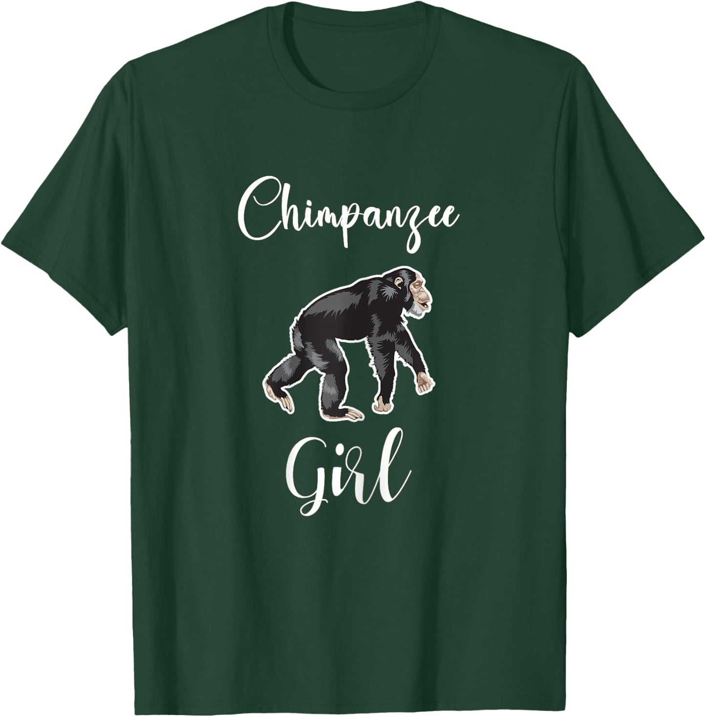 Chimpanzee Girl Shirt Monkey Chimpanzee Lover I Love Chimps T-Shirt - T-Shirt | Forest