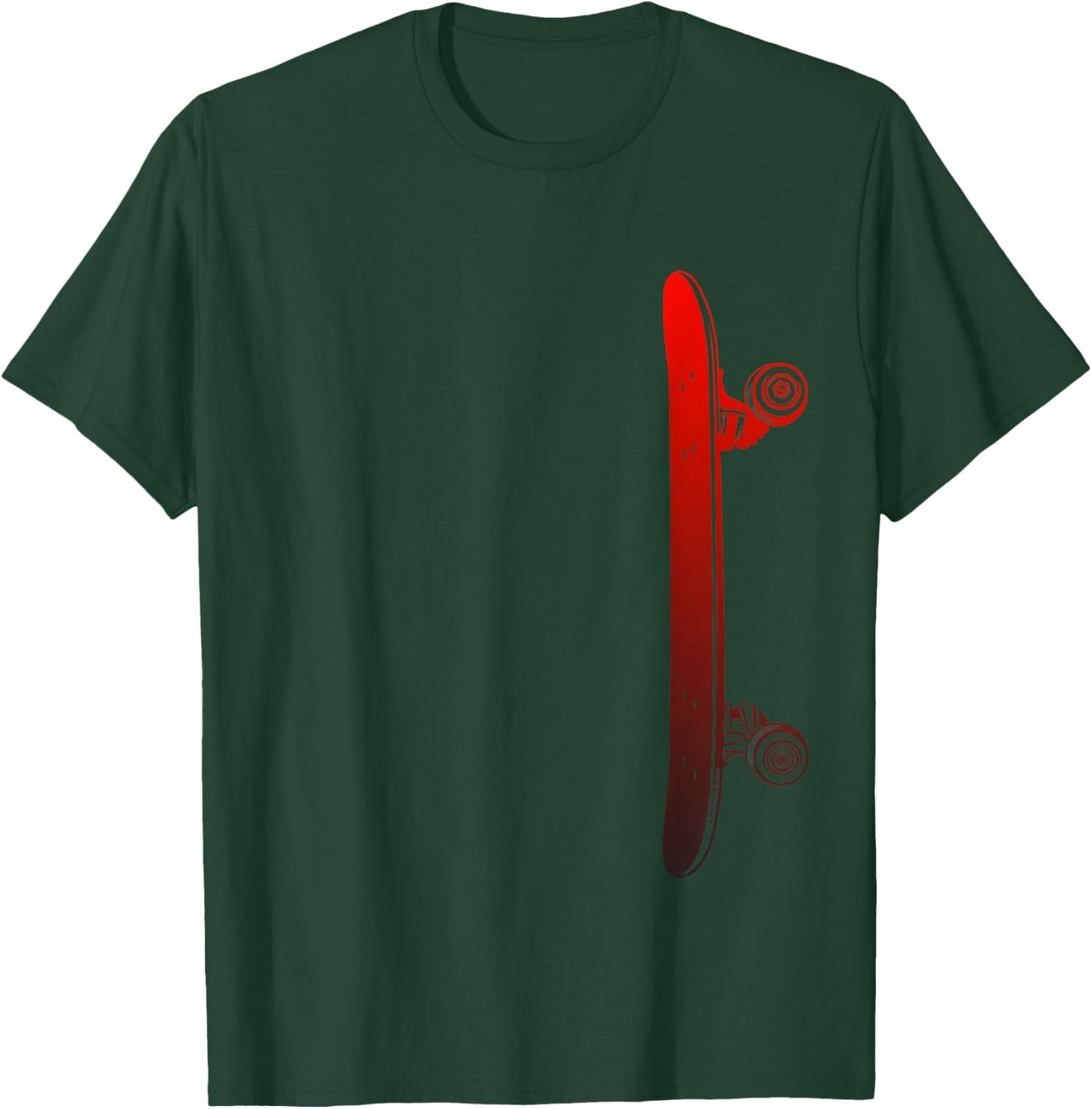 Skateboarding Skateboard Apparel - Skateboarder Skateboard T-Shirt - T-Shirt | Forest