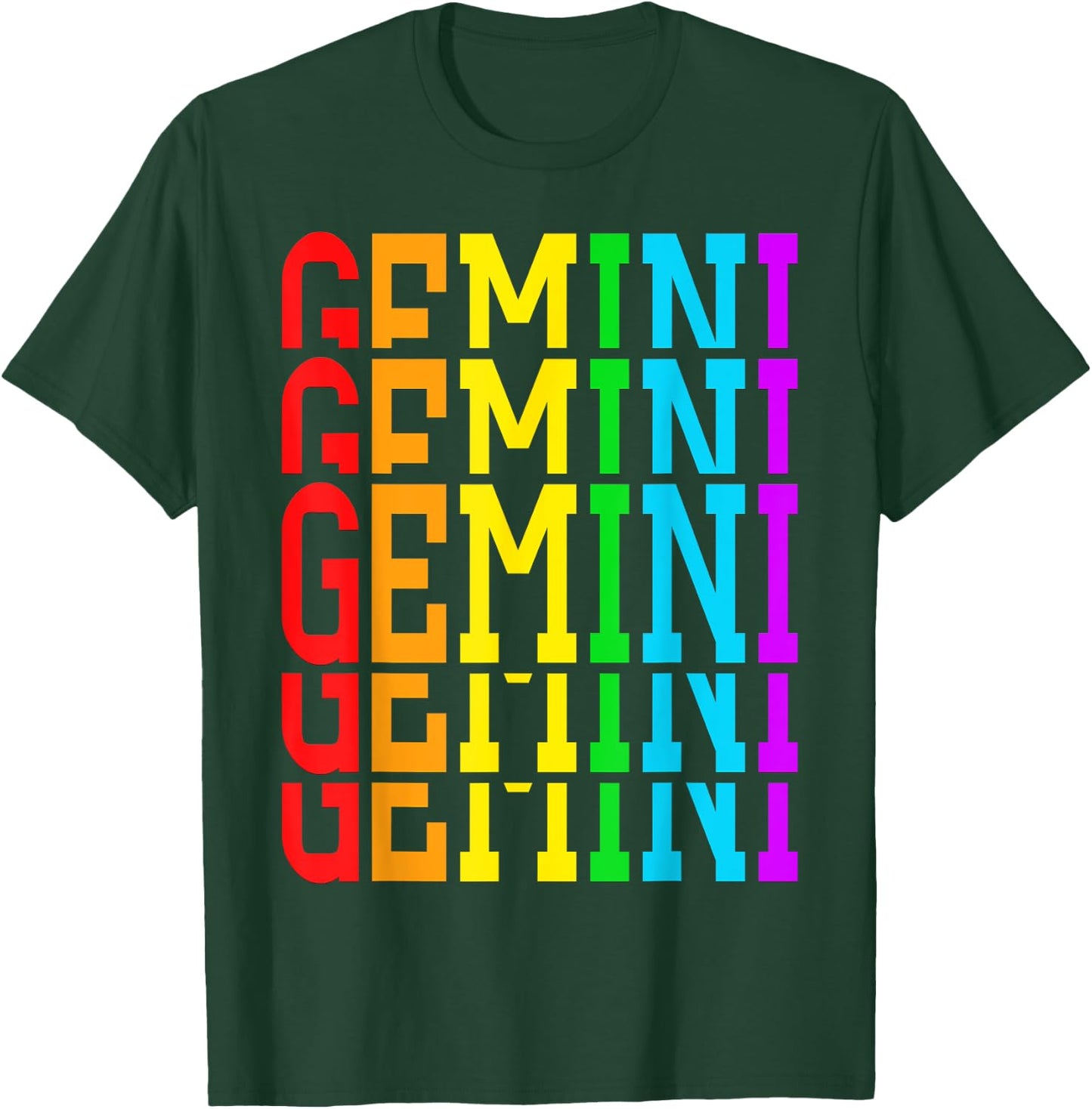 Team Gemini June Girl Horoscope Gemini May King Rainbow T-Shirt - T-Shirt | Forest
