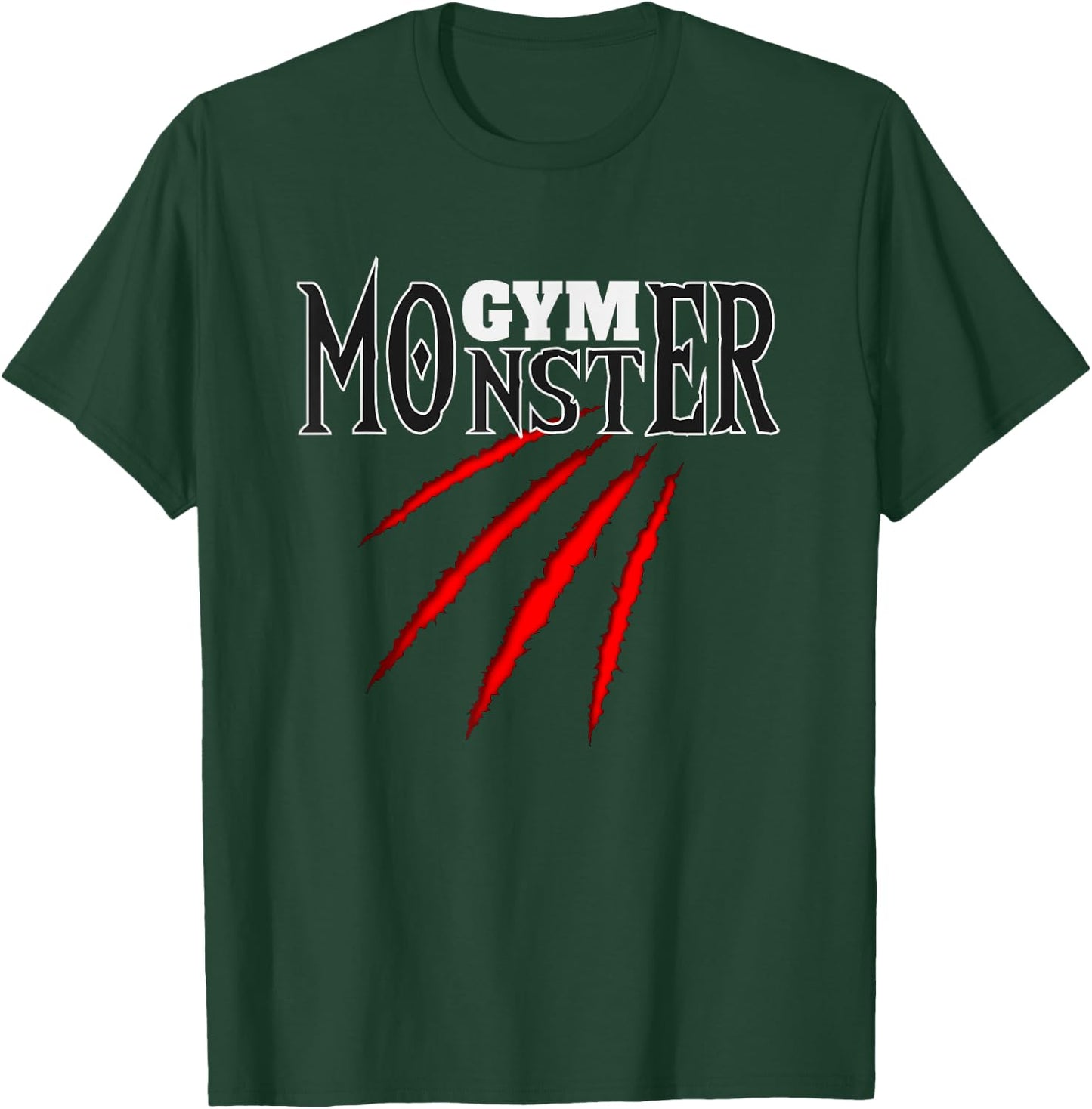 Gym Monster | Sport bodybuilding weight training Gym T-Shirt - T-Shirt | Forest