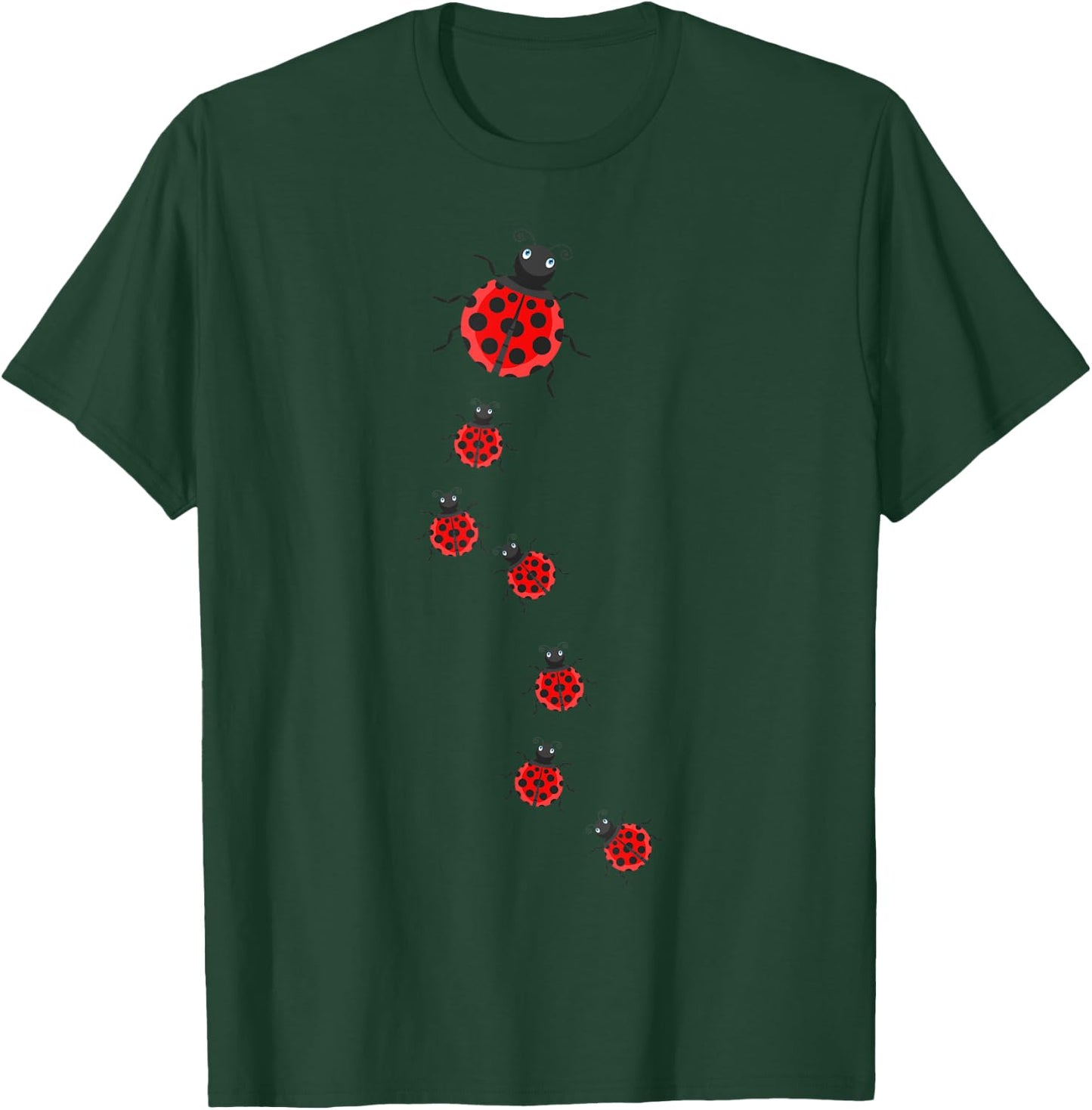 Ladybeetles Ladybugs Nature Lover Insect Fans Entomophiles T-Shirt - T-Shirt | Forest