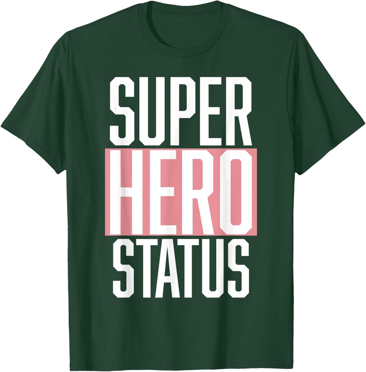Retro, Style, Super Hero Status, Apparel Fashion T-Shirt - T-Shirt | Forest