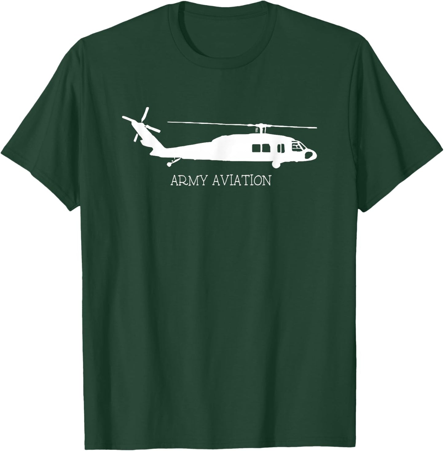 United States Army Military Aviation Blackhawk T-Shirt - T-Shirt | Forest