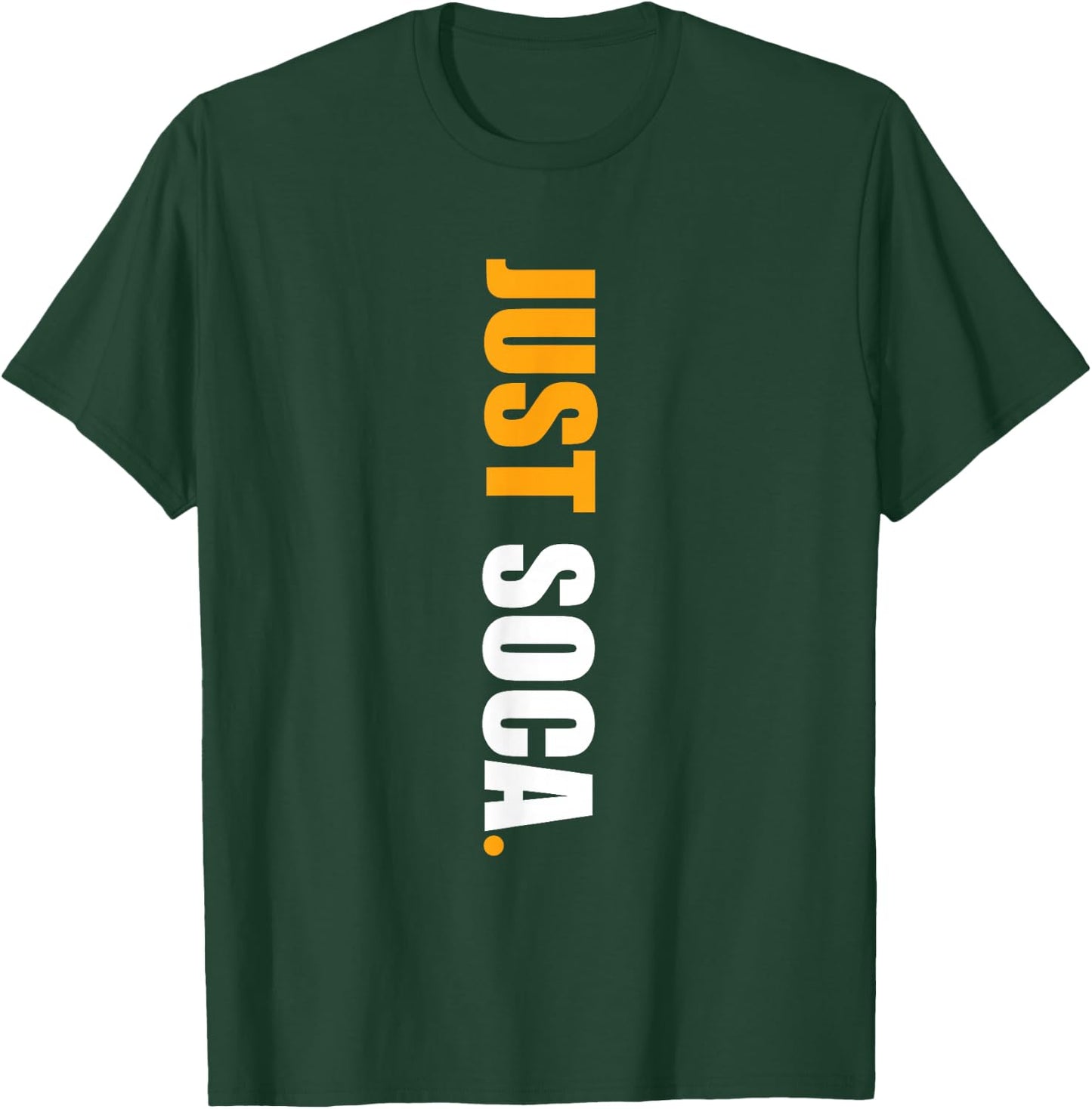 Just Soca - Vertical Solid Print T-Shirt - T-Shirt | Forest