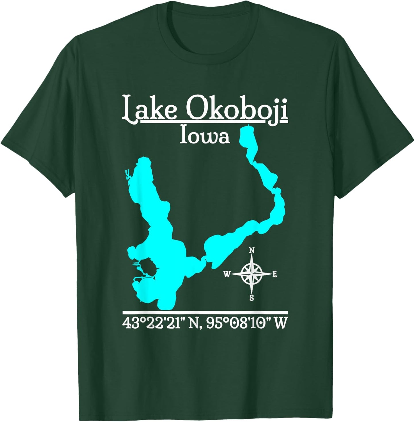 Lake Okoboji - Iowa T-Shirt - T-Shirt | Forest