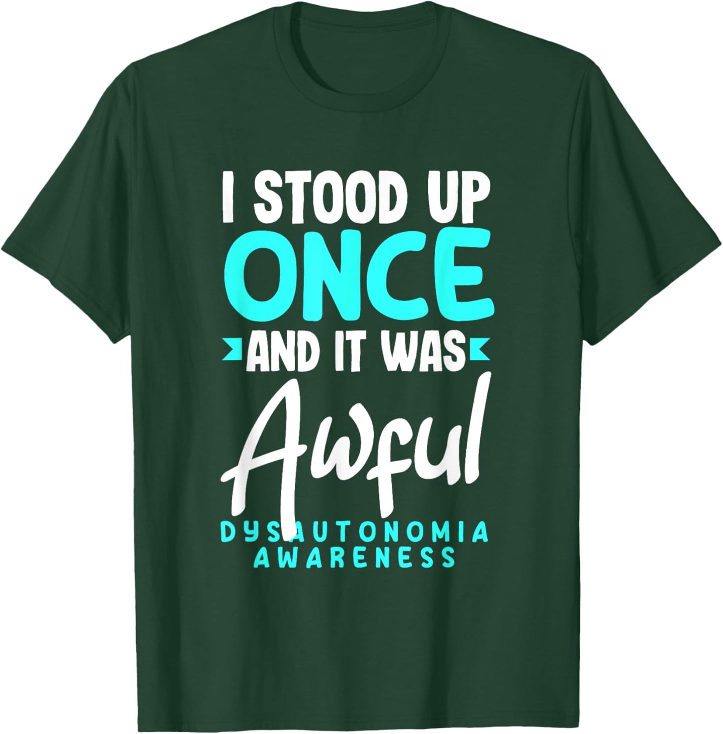 Dysautonomia POTS Awareness Month Apparel & Gifts Funny POTS Warrior POTS Dysautonomia Awareness T-Shirt - T-Shirt | Forest
