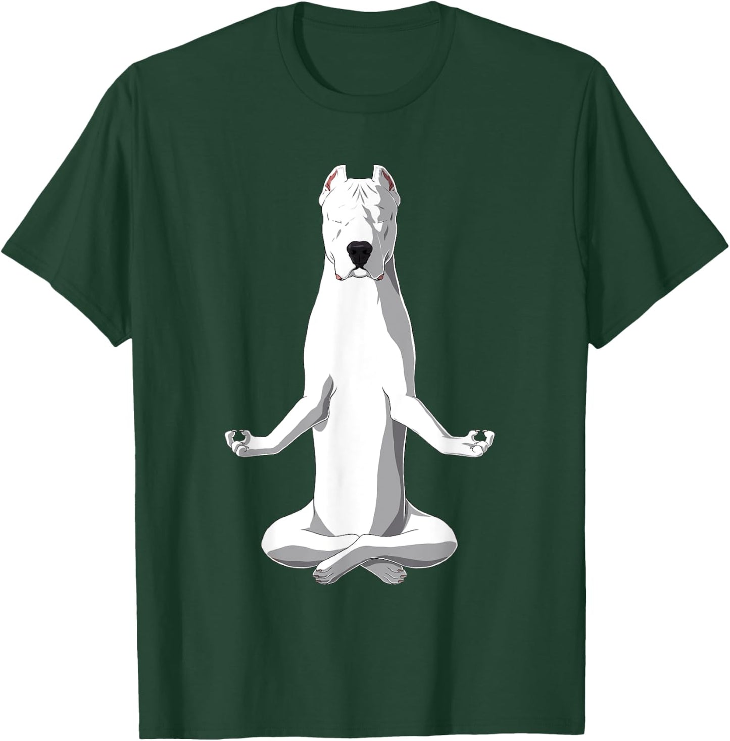 Yoga Dog Dogo Argentino Women T-Shirt - T-Shirt | Forest