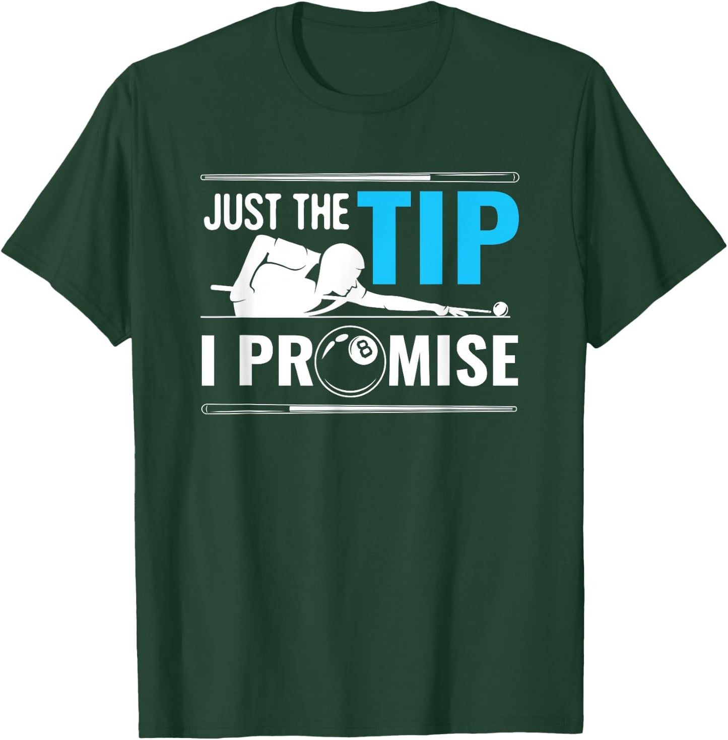 Billiards Cue Sport Game Pool Balls Billiard Player Gift T-Shirt - T-Shirt | Forest