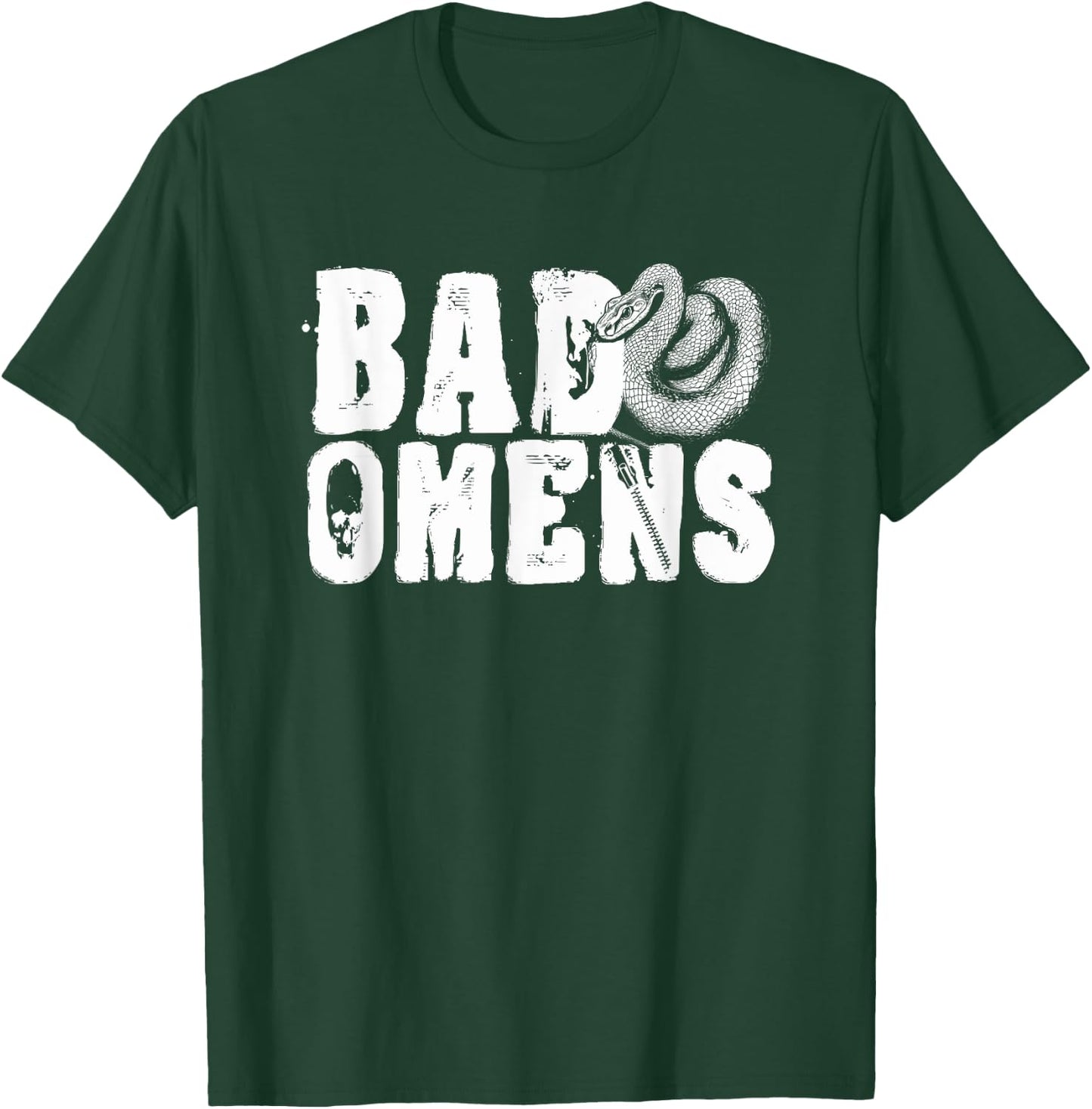 Bad Omens Snake Grunge Goth Snake Bad Omens T-Shirt - T-Shirt | Forest